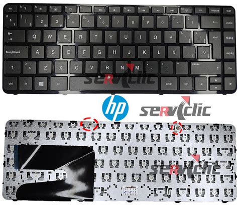 Teclado Hp E Soportes G Sp Con Frame Negro Serviclic