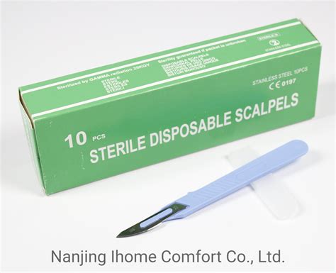 Disposable Carbon Steel Product Safety Sterile Scalpel Handle Surgical