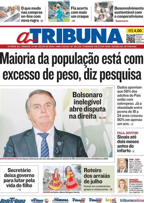 Capa A Tribuna Edição Quinta 24 de Fevereiro de 2022