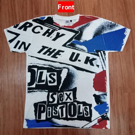 Music Sex Pistols Tshirt Baju Microfiber Jersi Jersey Sublimation Tshirt Jersey Shopee