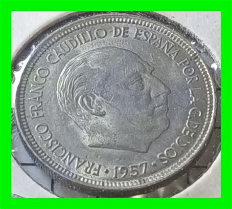 Spain Pesetas Francisco Franco Caudillo De Espana Por La Dois