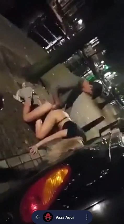 Sex On The Street Behind The Car The Fucker Puts His Dick In The Blonde On All Fours In The