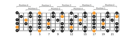 A Minor Pentatonic Scale Notes Positions Application