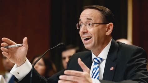 Deputy Attorney General Rod Rosenstein Who Oversees Mueller Probe To