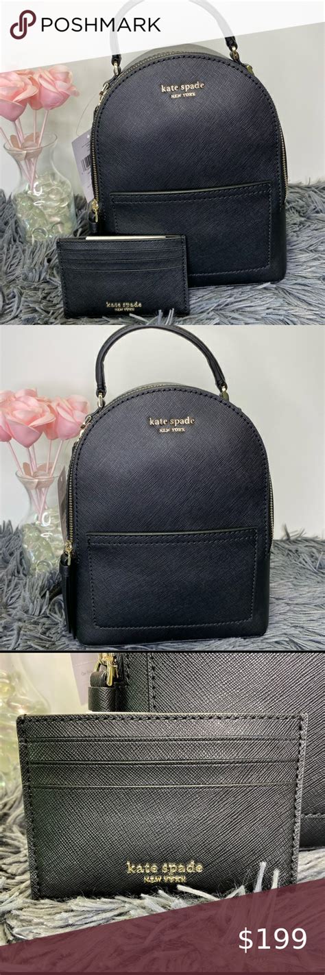 Kate Spade Mini Convertible Backpack And Card Case In 2020 Leather Convertible Backpack Kate