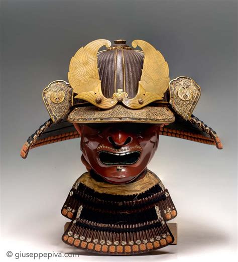 An Elaborately Decorated Helmet With Gold Accents