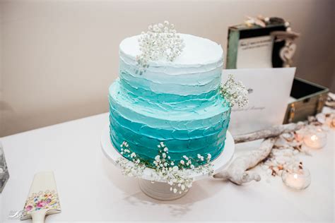 Dreamy Ombre Buttercream For A Sunshine Beach Wedding Cake Bonnies