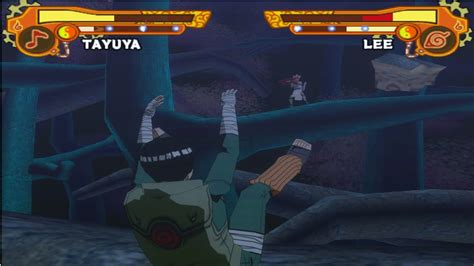 Tayuya Marca Da Maldição 2 Vs Lee Naruto Shippuden Ultimate Ninja 5