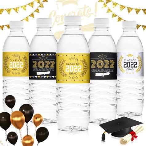 Buy 100 Pcs Graduation Labels Stickers Water Bottle Wrapper Labels