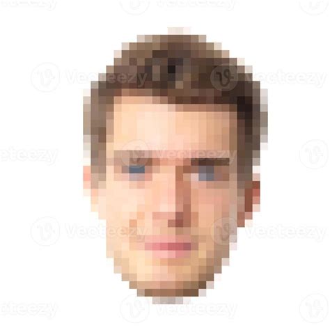 pixelated male face 14565005 Stock Photo at Vecteezy