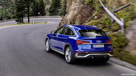 Audi Q5 Sportback | 2021MY (Color: Ultra Blue) | Rear Three-Quarter