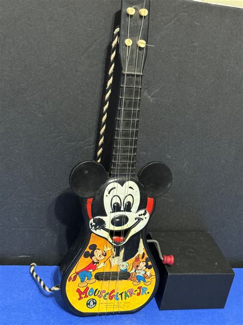 Mickey Mouse Guitar Music Box Mousegetar Jr. Mattel 1955 Vintage - Etsy