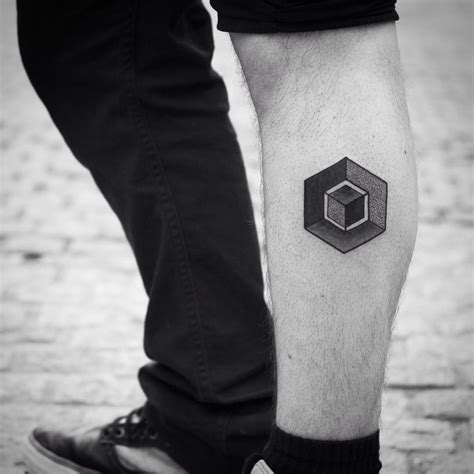 Cube within a cube tattoo by Wagner Basei - Tattoogrid.net