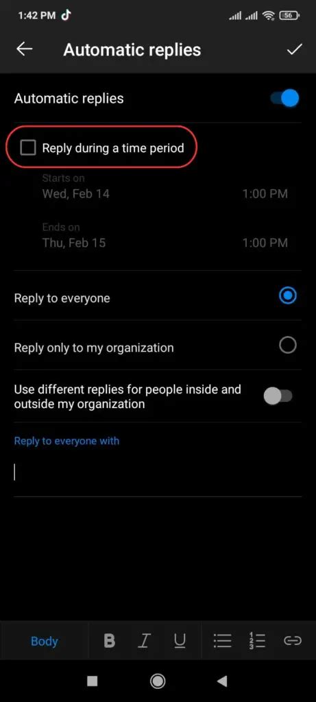 How To Set Out Of Office Outlook App Status