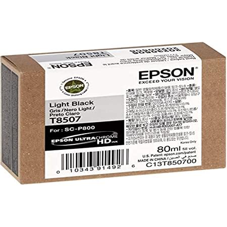 Amazon Epson T Ultrachrome K Light Black Cartridge Ink