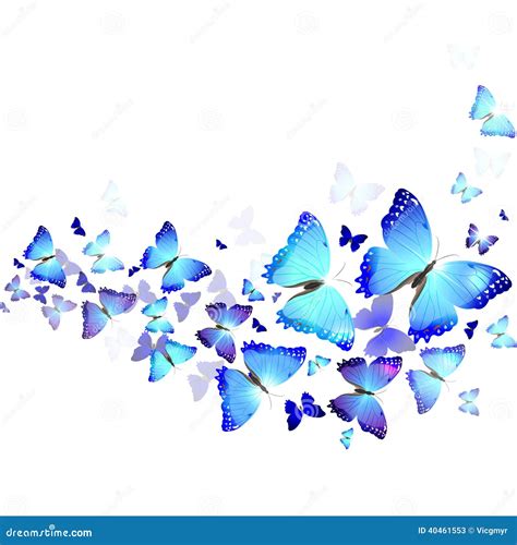 Fondo De Mariposas Azules Ilustraci N Del Vector Imagen