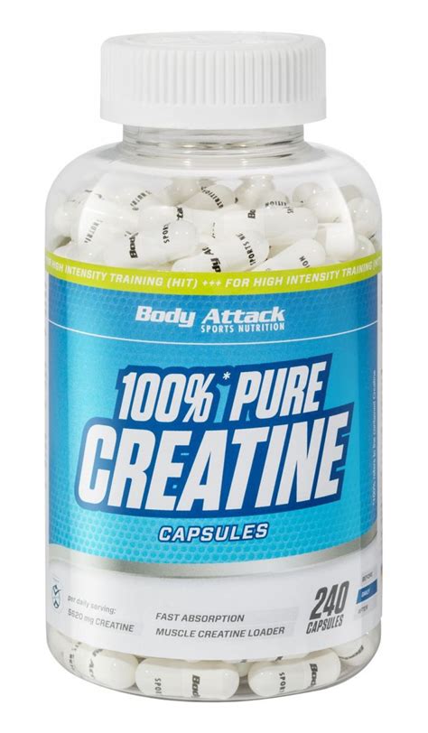 Body Attack Pure Creatine Capsules - Sport-Tiedje