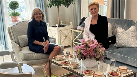 Agata Konrhauser Duda Spotka A Si W Bia Ym Domu Z Jill Biden Polski