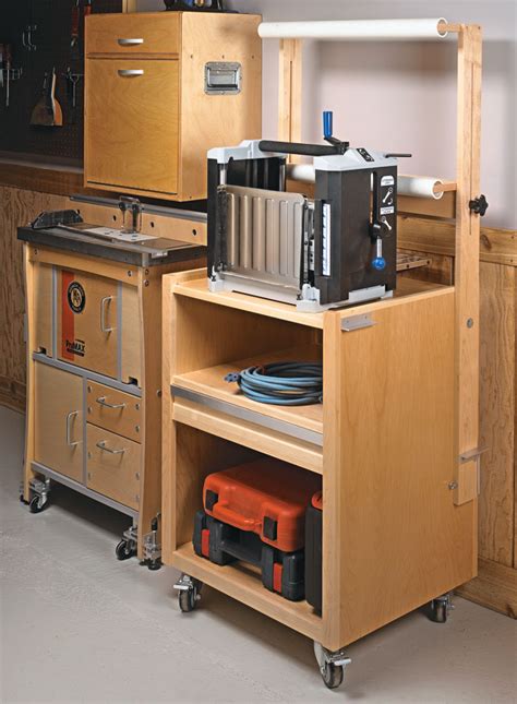 Mobile Planer Stand Woodworking Project Woodsmith Plans