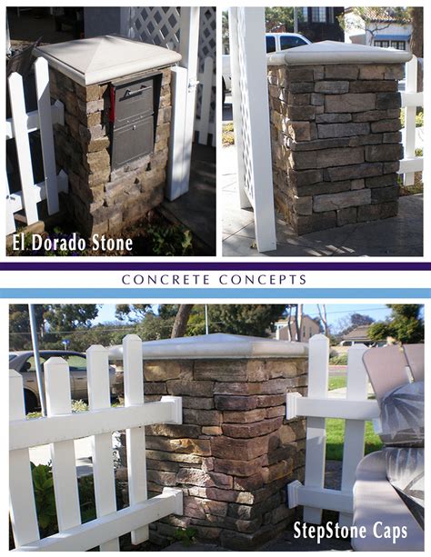 24x24 Column Eldorado Stone Step Stone Cap Concrete Concepts Flickr