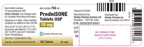 Prednisone Mg Tablet Bottle Tablets Merit Pharmaceutical