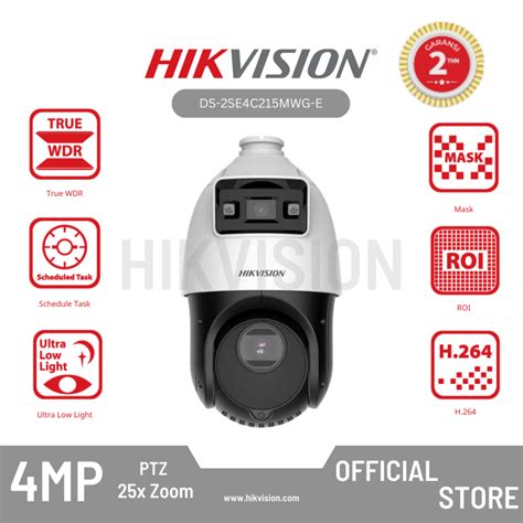 Jual Hikvision Ds Se C Mwg E Camera Ptz Tandemvu Inch Mp X