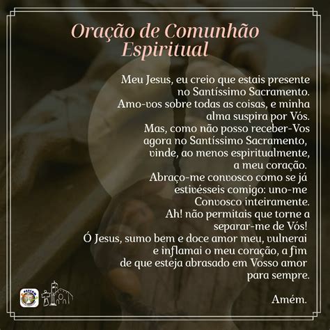 O Que Rezar Na Hora Da Comunhão - Galeria - Paróquia São Francisco das Chagas: Oração para Comunhão ...