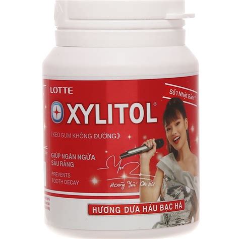 Lotte Xylitol Sugarless Gum With Lime Mint Flavor 58g Full Flavors