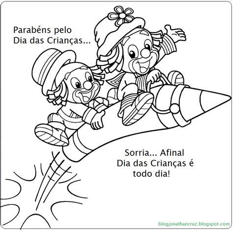 Blog Atividades Itinerantes: Desenho Dia das Crianças para colorir