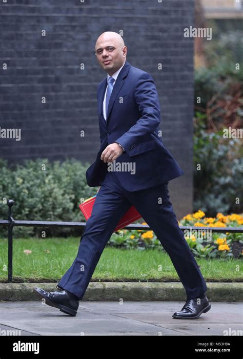 Communities Secretary Sajid Javid Arriving At Downing Street London