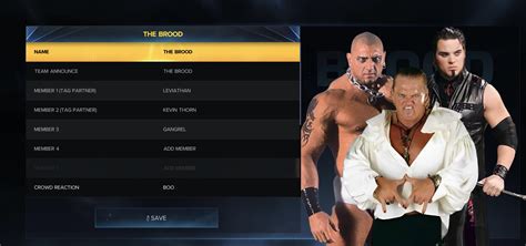 Gangrel debuts a new Brood! : r/WWEGames