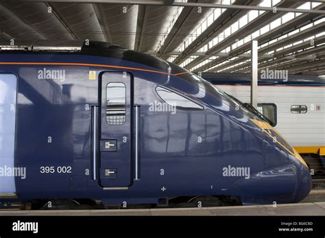 Class 395 Hitachi Olympic Javelin Train At St Pancras Railway Station London England Stock