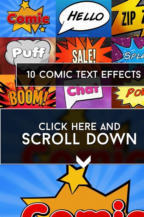 Comic Text Effects Masterbundles