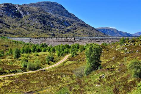 Loch Cluanie Dam In Scottish Highlands Scotland Encircle Photos