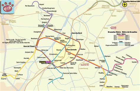 Metro Map of Brussels - JohoMaps