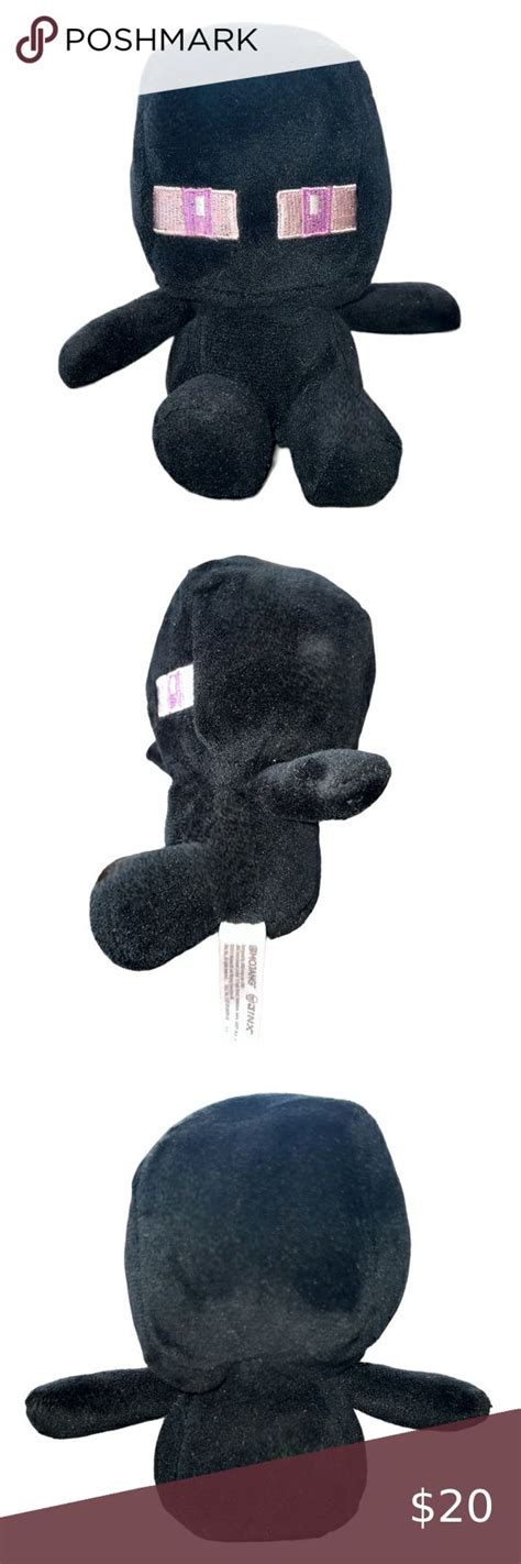 Jinx Mojang Minecraft Mini Crafters Series 1 Enderman Stuffed Animal Plush 2018 Mojang Minecraft ...