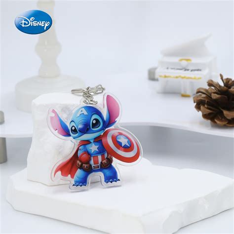 Disney Lilo Stitch Keychain Set Cute Cartoon Figure Stitch Best