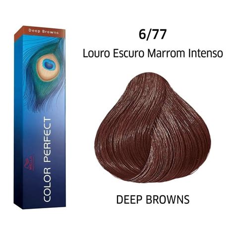 Wella Color Perfect Tinta Louro Escuro Marrom Intenso G Submarino