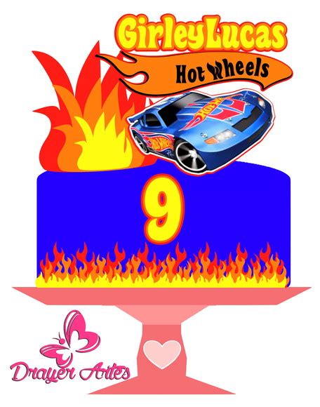 Arquivo De Corte Topo De Bolo Hot Weels Elo Produtos Especiais