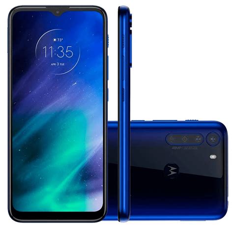 Smartphone Motorola One Fusion Gb Azul Safira G Tela Pol