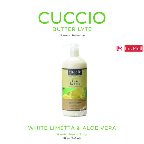 Exclusive Distributor Cuccio Naturale Butter Lyte Lotion White Limetta And Aloe Vera 32oz Lazada