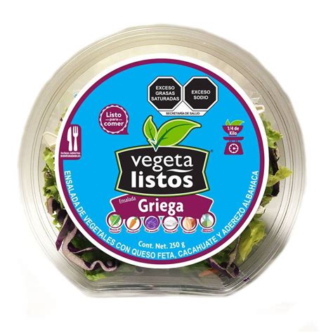 Ensalada Griega Vegetalistos 250 G Walmart