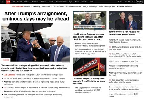 Cnn Shows Trump Under An Umbrella As Top Story The Morning Of Barack