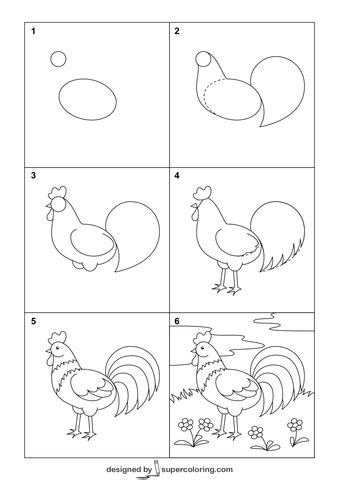 Comment Dessiner Un Coq De Bande Dessin E Jeux De R Flexion