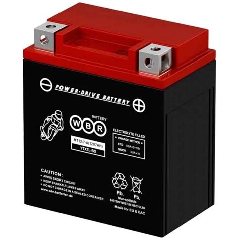 Мото аккумулятор WBR MT12-7-A MF УТ-00002666 - выгодная цена, отзывы ...