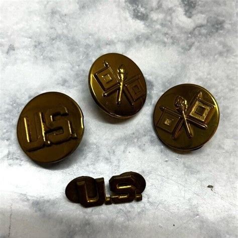 Army Signal Branch Insignia Lapel 4 Pins Vintage USA … - Gem