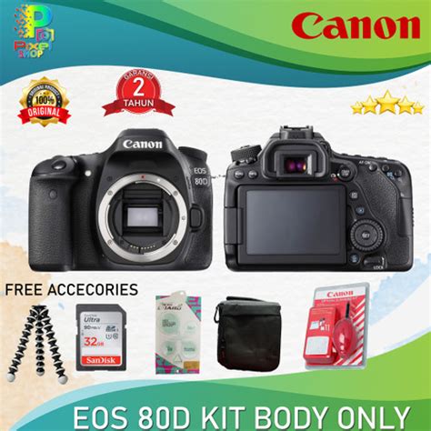 Promo Canon EOS 80D DSLR Camera Body Only Canon EOS 80D Body Only