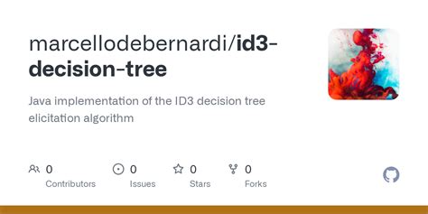 Github Marcellodebernardi Id Decision Tree Java Implementation Of