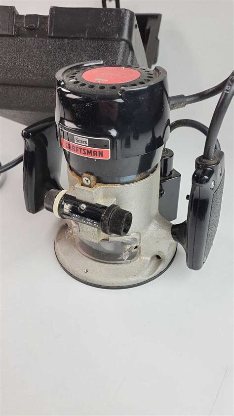 Sears Craftsman Plunge Router 315 17480 Built In Light 6 5 Amp With Case Ebay