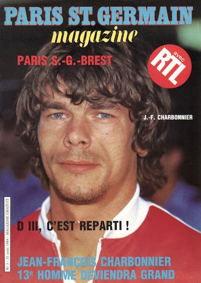 Paris canal historiquele programme du jour PSG Brest le 31 août 1984